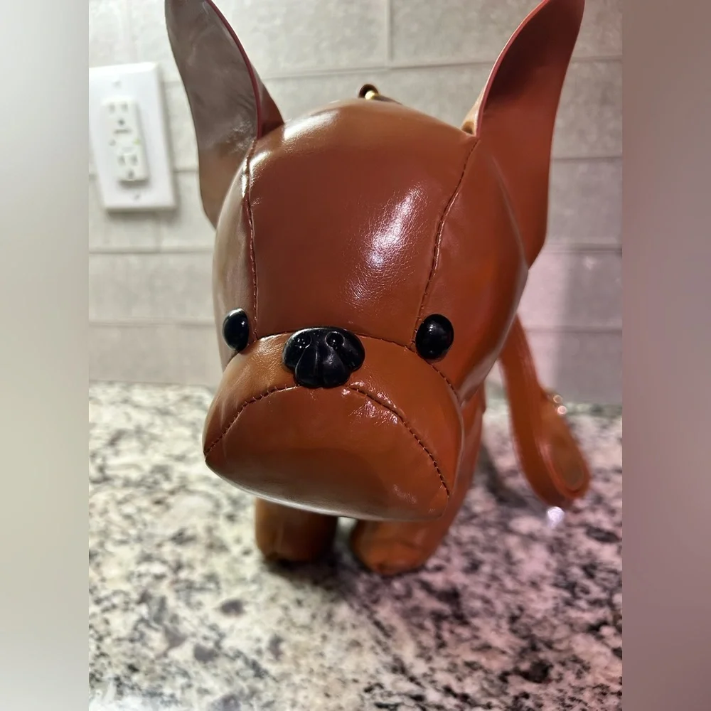 French Bulldog 🐶 Crossbody Bag – Mocha | Chic & Playful Design | New with Tags - Picture 4 of 7